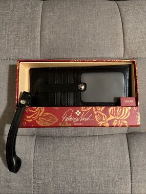 Patricia Nash Black Wristlet